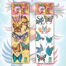 Nalepovací tetování Butterfly Fantasy pro děti – 15 motivů na archu