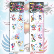 Nalepovací tetování Fairies Fantasy pro děti – 15 motivů na archu